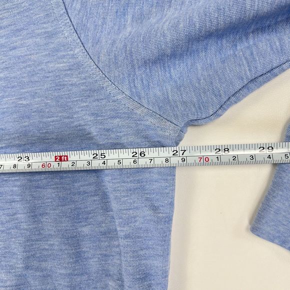 PETER MILLAR Pullover 1/4 Zip Sweatshirt Business Cotton Modal Blue Men's XXL - Picture 7 of 9